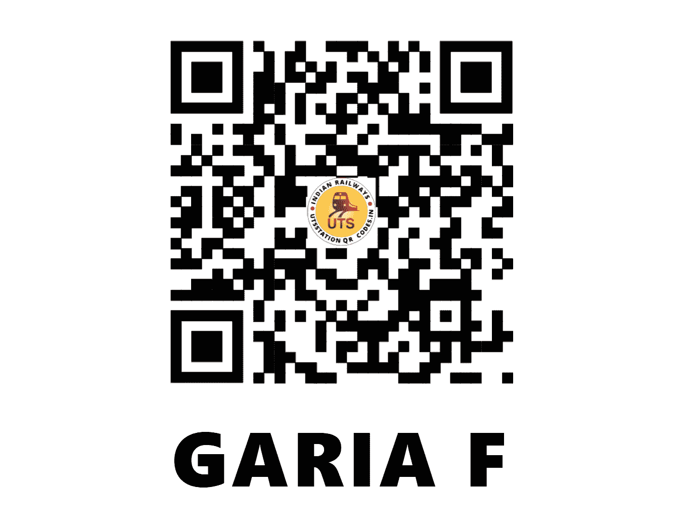 UTS QR Code for GARIA F - GIA - ER (WEST BENGAL)